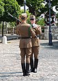 * Nomination Changing the Guard in front of the Sándor Palace in Budapest. --Einstein2 07:55, 28 September 2013 (UTC) * Promotion Good quality. --Moroder 21:00, 5 October 2013 (UTC)