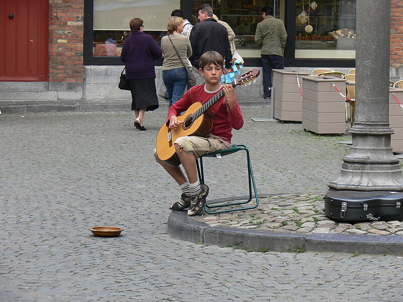 File:Busking boy Brugge guitar.jpg