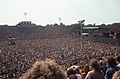Een stadion in Norfolk tijdens een concert van CSNY.