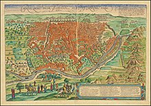 Stadtplan Kairos von Braun und Hogenberg (1572)