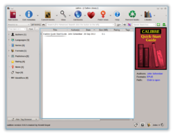 Calibre-0.9.0-main-fedora.png