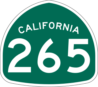 <span class="mw-page-title-main">California State Route 265</span> Highway in California