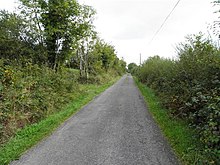 Road at Camagh townland, Templeport, County Cavan, Ireland heading east. Camagh.jpg