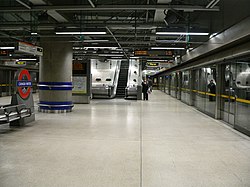 Spodní nástupiště stanice