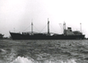 Cargo ship Stolzenfels from the DDG Hansa shipping at anchor at Port Said in 1961