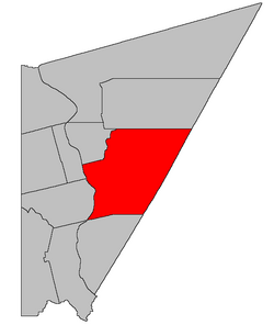 Localização no condado de Carleton, New Brunswick