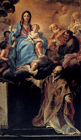 La Vierge apparaît à San Filippo Neri (Palazzo Pitti, Florence)