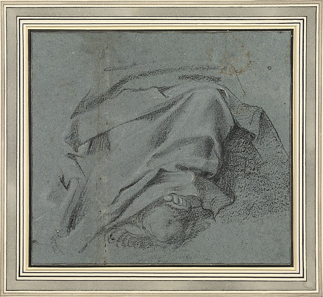 File:Carracci - Study for the drapery across the legs of the Virgin for the Assumption altarpiece, S.Maria del Popolo, RCIN 902108.jpg