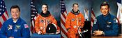 Photos officielles des 4 astronautes qui ont visité Mars (France) en 2001.