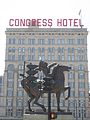 The Spearman before the Congress Hotel