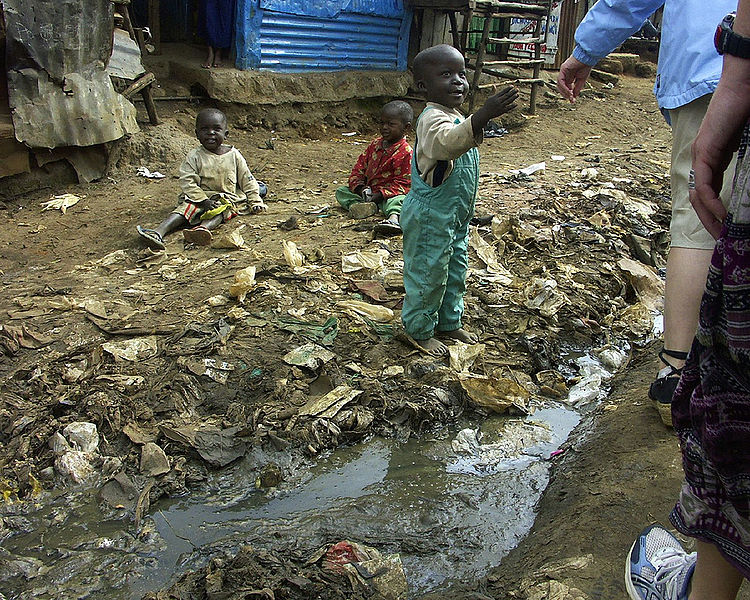 File:Children and open sewer in Kibera.jpg