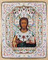 ícone russo do século XIX – Cristo - Pantocrator.
