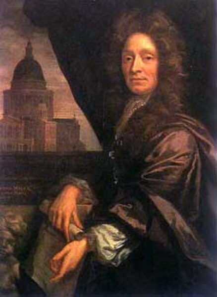 Wren, portrait c. 1690 by John Closterman