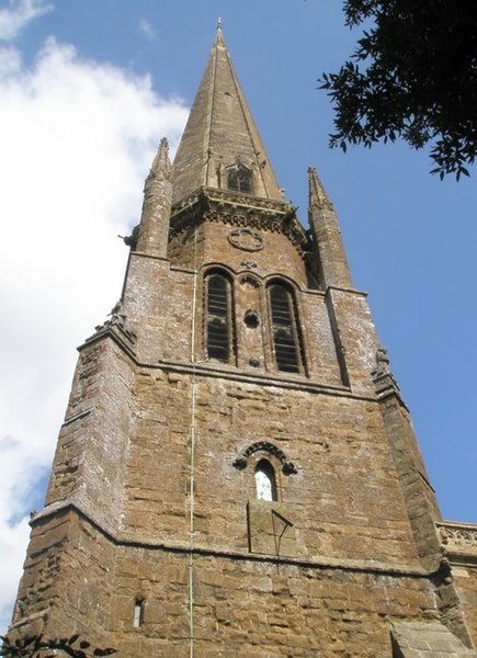 File:Church spire at St Mary's, Bloxham - geograph.org.uk - 1461096.jpg