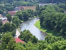 Olza creating Czech-Polish border in Cesky Tesin/Cieszyn Cieszyn 9877.jpg