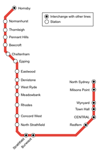 Diagram of the Northern Line prior to 2009