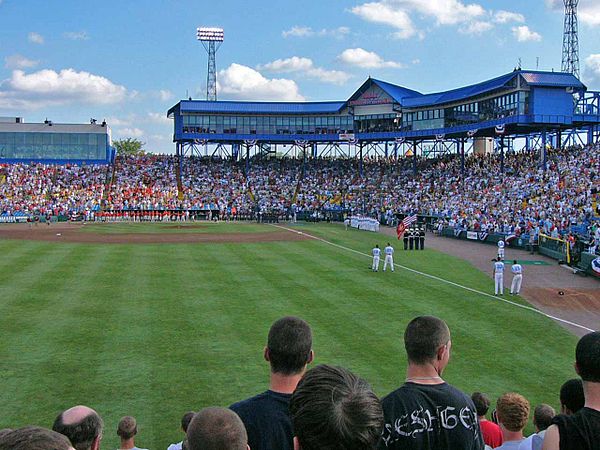 2006 College World Series Championship game (University of North Carolina versus Oregon State University) at Rosenblatt Stadium in Omaha, Nebraska.