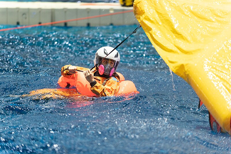 File:Commercial Crew Program Crew-4 astronauts Kjell Lindgren, Bob Hines, Samantha Cristoforetti and Jessica Watkins in USCV Water Survival trainings 27.jpg