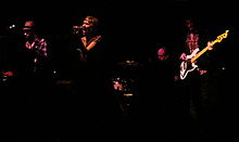 Company of Thieves performing in March 2009 with former bassist Bob Buckstaff.