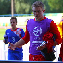 Ripley with England U19 in 2012 Connor Ripley.jpg