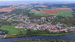 Gezicht op Corny-sur-Moselle (2017)