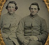 Two brothers from 34th North Carolina Infantry Regiment who volunteered in the spring of 1861. Corporal Abel Hoyle Gantt and Private Marcus A. Gantt of Co. F, 34th North Carolina Infantry.jpg