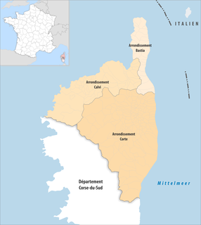 Arrondissements of the Haute-Corse department