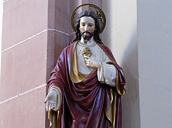 Statue "Sacré-Cœur de Jésus" (XIXe)