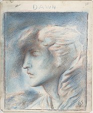 Dawn (Head of Hypnos) (après 1870), New York, Metropolitan Museum of Art.