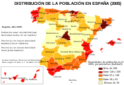 Densidades de población en España (2005).svg