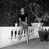 Joan Didion in Los Angeles on August 2, 1970.