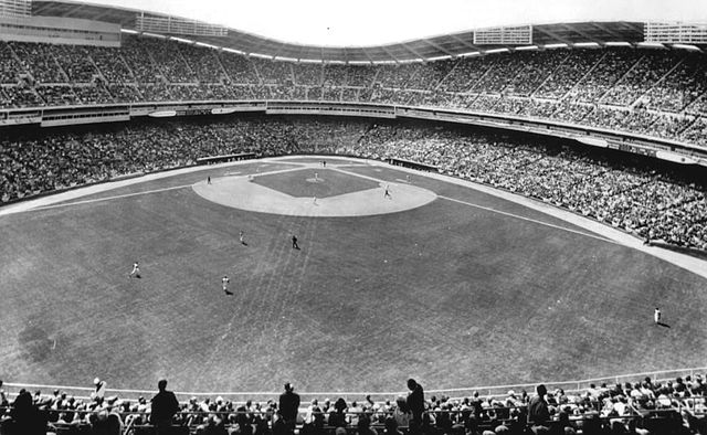 D.C. Stadium in 1963, looking west