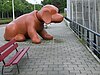 Dog statue in Rembrandpark