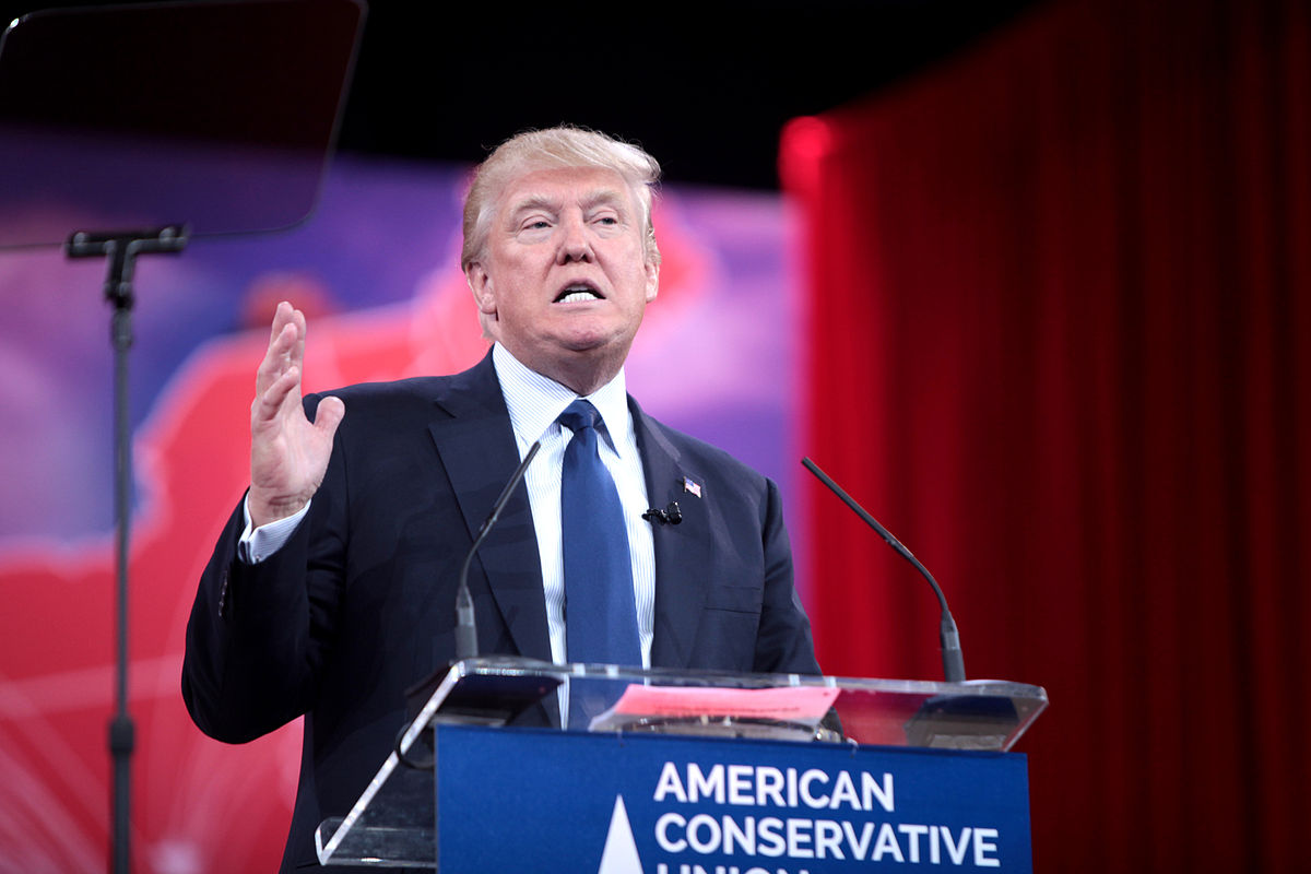 Donald Trump, hablando el 7 de febrero de 2015 en la decimocuarta Conservative Political Action Conference de la American Conservative Union, en Maryland.
