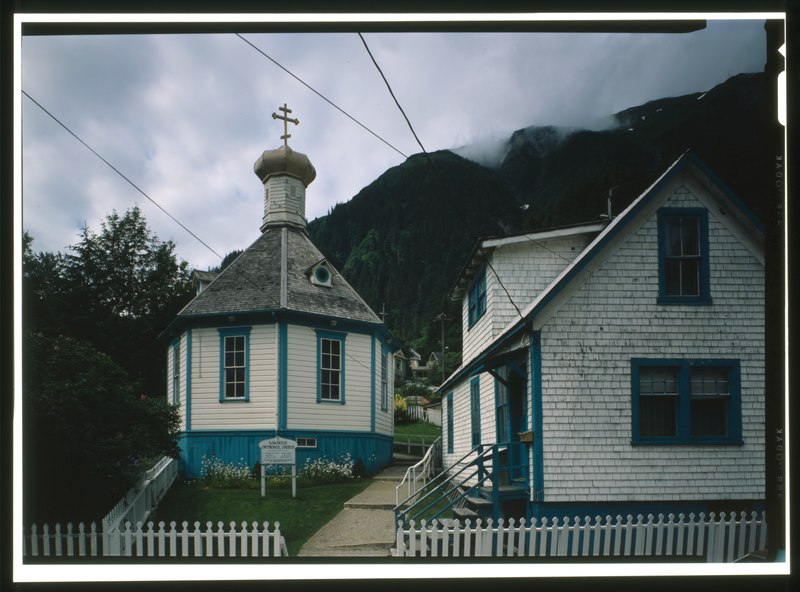 File:EAST SIDE, PRIEST'S HOUSE ON RIGHT - St. Nicholas Russian Orthodox Church, 326 Fifth Street, Juneau, Juneau Borough, AK HABS AK,8-JUNE,1-13 (CT).tif