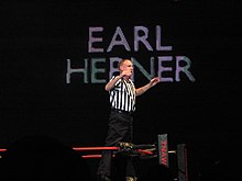 Hebner at a TNA event in January 2010. Earl Hebner.jpg