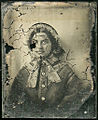 Early ambrotype, restoration step 2 (front, seen as positive) (6090397982).jpg