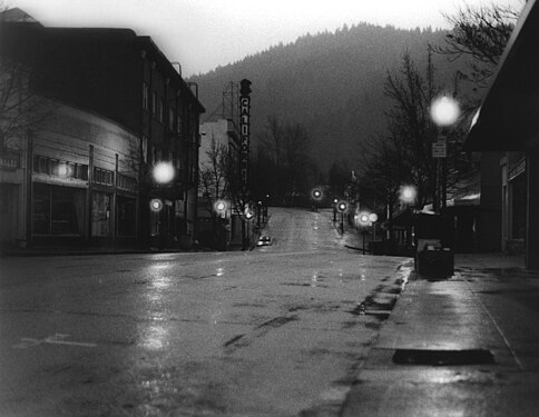 Early morning in the rain, Dunsmuir, CA