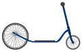 Eccentric hub scooter