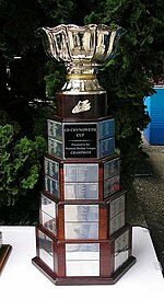 The Ed Chynoweth Cup is awarded to the WHL's champion Ed Chynoweth Cup.JPG