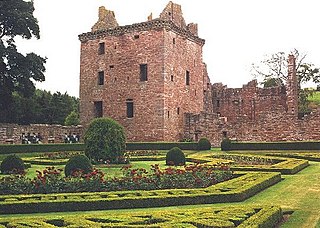 Edzell Castle Castle ruin and walled garden in UK
