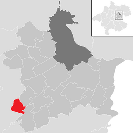 Poloha obce Eggendorf im Traunkreis v okrese Linz-vidiek (klikacia mapa)