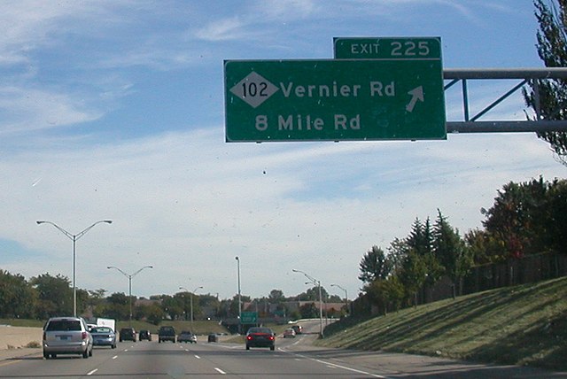 Eminem lived near 8 Mile Road in Detroit.