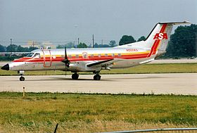 Embraer EMB-120, podobný tomu, který se účastnil havárie