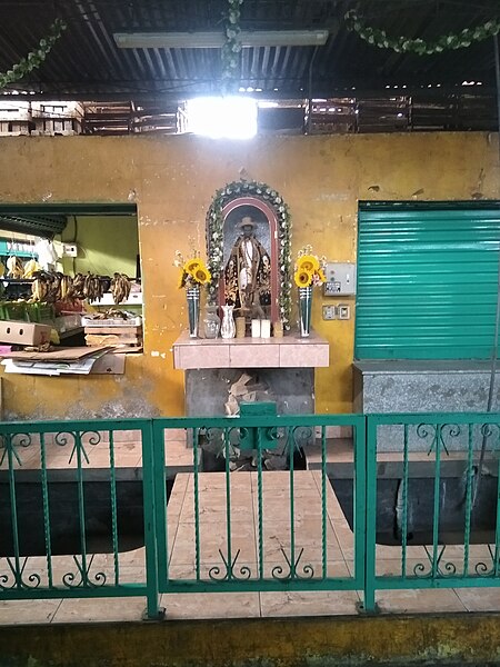 File:Estatua de San Martín de Porres en el mercado Ganimedes de San Juan de Lurigancho.jpg