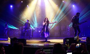Evanescence at The Wiltern theatre in Los Angeles, California 01.jpg