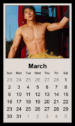 An example of a firefighter calendar page