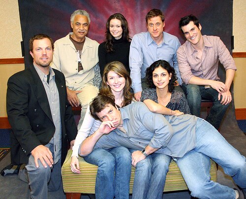 (From left to right, top to bottom) Ron Glass, Summer Glau, Alan Tudyk, Sean Maher, Adam Baldwin, Jewel Staite, Morena Baccarin, and Nathan Fillion: e