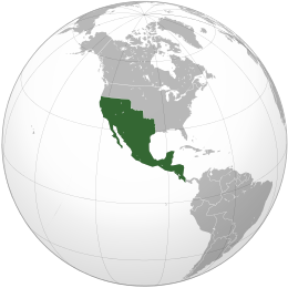 Premier Empire mexicain (projection orthographique) .svg