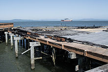 Nothing remains of Gunderson's Cannery Cafe after a 2010 fire Former Location of the Cannery Cafe.jpg